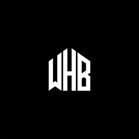 WHB letter logo design on BLACK background. WHB creative initials letter logo concept. WHB ...