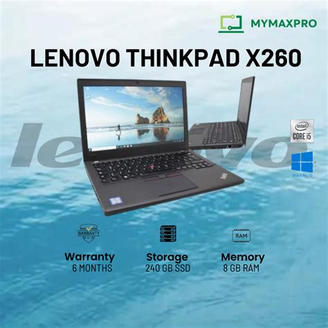 Lenovo Thinkpad X260 Intel Core I5 6th Gen 12 5 Fhd 8gb Ram 240gb Ssd Win 10 Pro