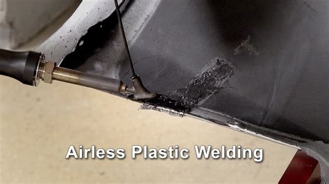 Airless Plastic Welding Repairing A Tear To An Edge Of A Bumper Cover