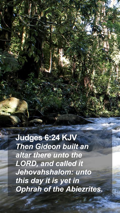 Judges 6 24 KJV Mobile Phone Wallpaper Then Gideon Built An Altar