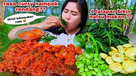 IKAN MUJAIR CURRY PEDAS LALAPAN MENTAH JENGKOL MUDA PETE CABE RAWIT IJO