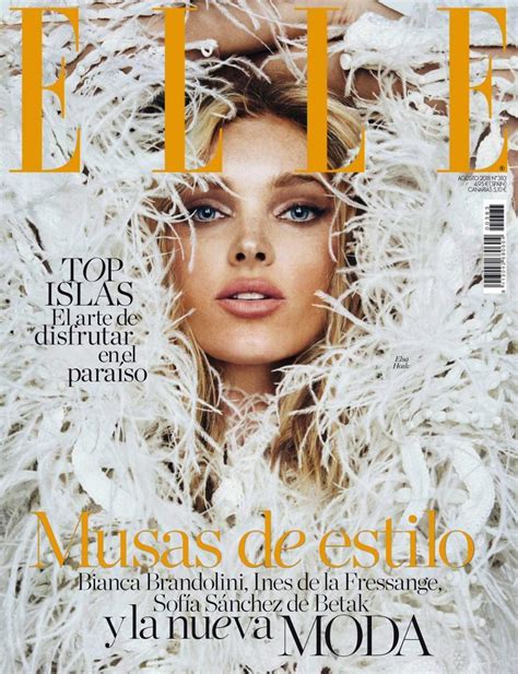 Elle España Agosto 2018 Digital Revistas De Moda Portadas De