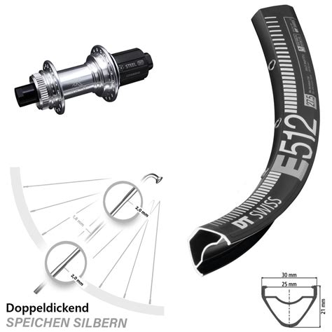 Dt Swiss E Disc Hinterrad Zoll Mit Kx Gs Centerlock Nabe H