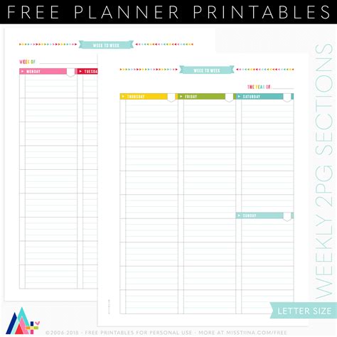 Teacher Planner + 3 NEW Printable Planner Freebies • Miss Tiina