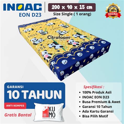 Jual Kasur Busa INOAC EON 200x90x15 Cm Size Single Density 23 Garansi