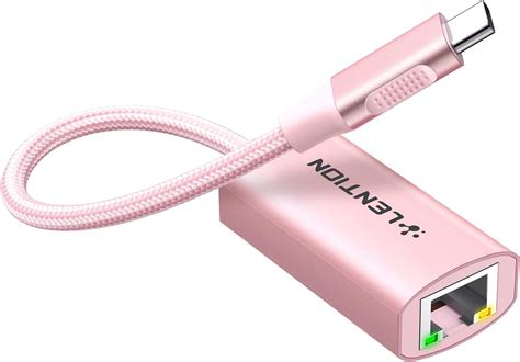 Amazon LENTION USB C 轉乙太網路轉接器 RJ45 轉 C 型 Gigabit 網路有線區域網路轉換器 相容於