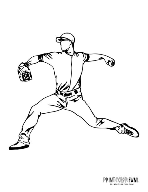 16 Baseball Player Coloring Pages And Clipart Free Sports Printables At