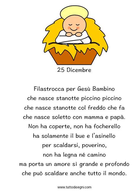 Poesia Di Natale Filastrocche Natale Natale Scuola Materna