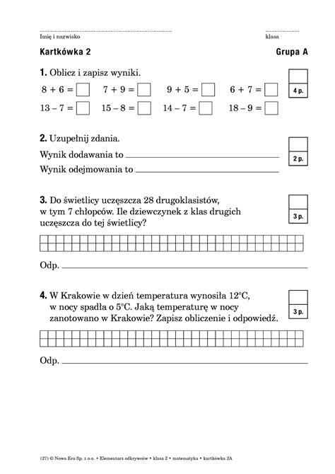 Kartkowka 2 Matematyka Studocu