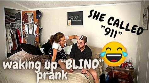 Waking Up Blind Prankrevenge Prankshe Was Freaking Out Youtube