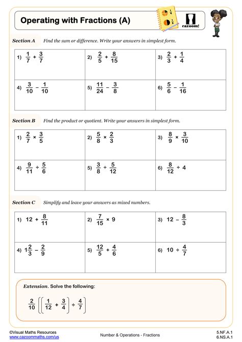 Free Mixed Number Operations Worksheet Download Free Mixed Number