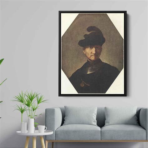 Old Soldier 1630 By Rembrandt Canvas Artwork — Kanvah