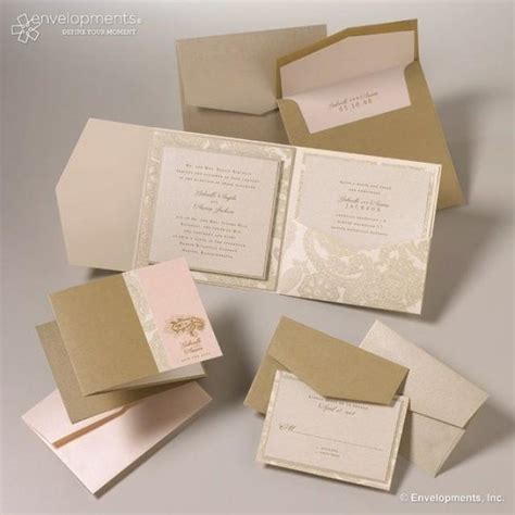 Elegant Blush And Gold Wedding Invitation Vintage Blush And Gold