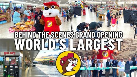 Behind The Scenes Grand Opening Of The World S Largest Buc Ee S