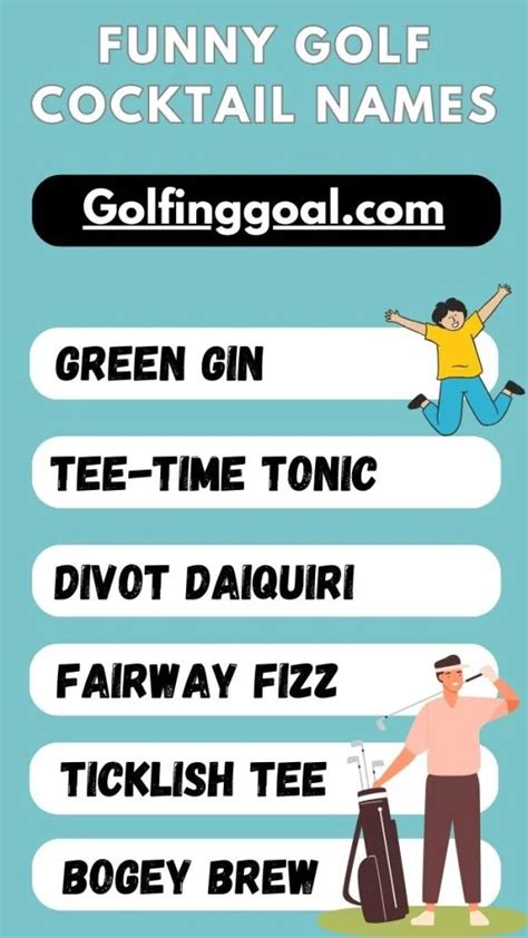 250+ Funny Golf Cocktail Names | Sip, Swing, Celebrate!