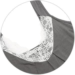 Ekouaer Womens Chemise Sleepwear Full Slips Lace Nightgown Cotton Jersey Lingerie Amazon Ca