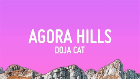 Doja Cat Agora Hills Lyrics Youtube