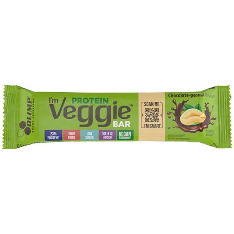 Olimp I M Veggie Protein Bar G Baton Bia Kowy Chocolate Peanut