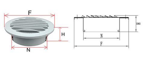 Ev A Aluminum Round Air Vent With Powder Coated Ral Fresh Air Vent