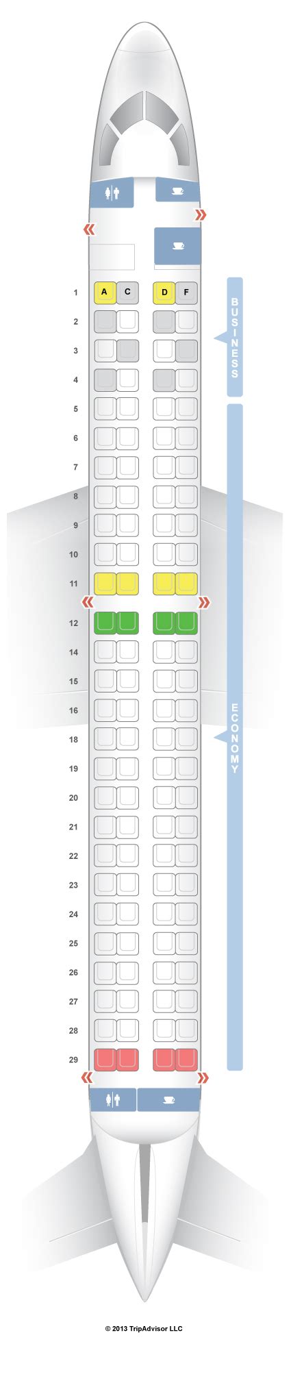 Embraer 195 Seating Capacity