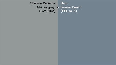 Sherwin Williams African Gray SW 9162 Vs Behr Forever Denim PPU14 5