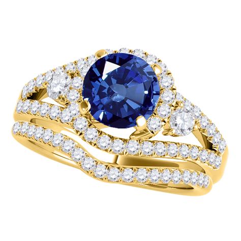 Mauli Jewels Engagement Rings For Women Carat Sapphire And Diamond