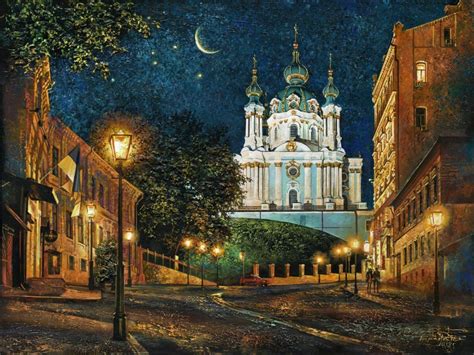 Київ очима художника: романтичний Андріївський узвіз та нічна Лавра ...