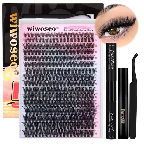 Amazon Wiwoseo Diy Eyelash Extension Kit Pcs Lash Clusters D