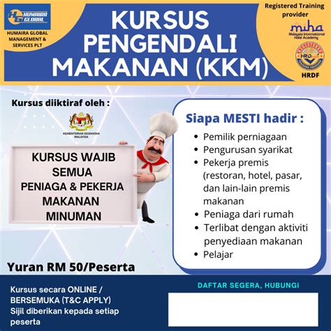 Cara Mendapatkan Sijil Kursus Pengendalian Makanan Humaira Global Management And Services