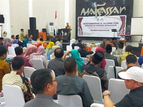 Pemkot Makassar Apresiasi Musyawarah Iv Dan Temu Alumni Fdk Uin