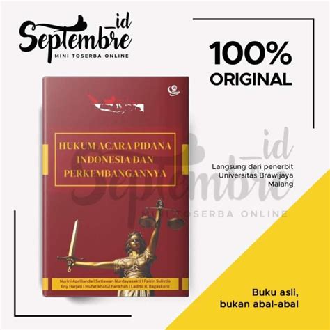 Jual Buku Original Hukum Acara Pidana Indonesia Dan Perkembangannya Di