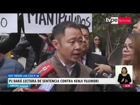 Poder Judicial Dar Lectura De Sentencia Contra Kenji Fujimori Youtube