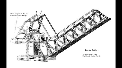 Time Lapse Building A Bascule Bridge Gilbert Erector Set Youtube