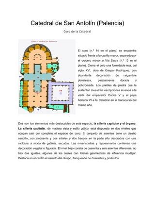 Coro Y Rgano De La Catedral De San Antol N De Palencia Pdf