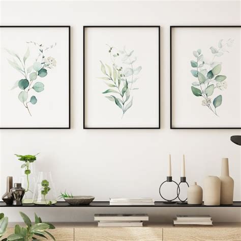 Botanical Prints Set Of 3 Prints Framed Prints Nature Etsy Uk