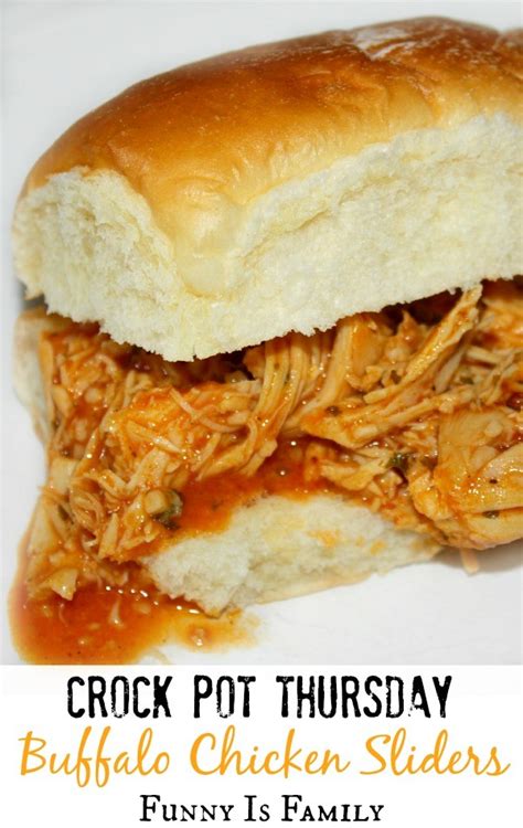 Crock Pot Buffalo Chicken Sliders