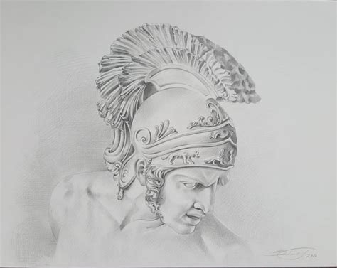 Achilles Drawing by Diana Vardanyan | Saatchi Art