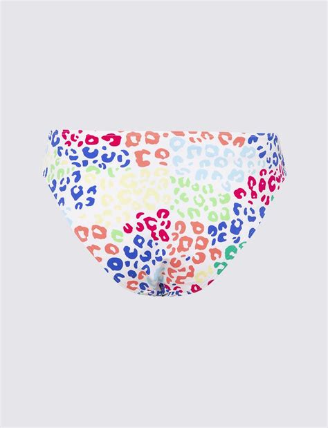 Multi Renk Leopar Desenli Yüksek Bel Bikini Altı T52007940L Marks
