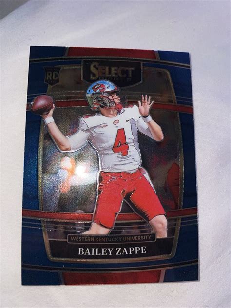 Bailey Zappe Rc Concourse Panini Select Draft Picks Football Card