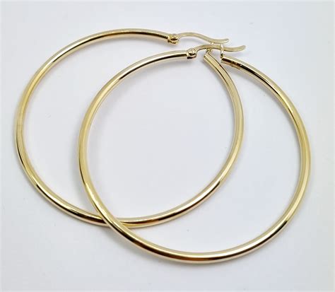 Large Gold Hoops Rocks And Diamonds Taupo