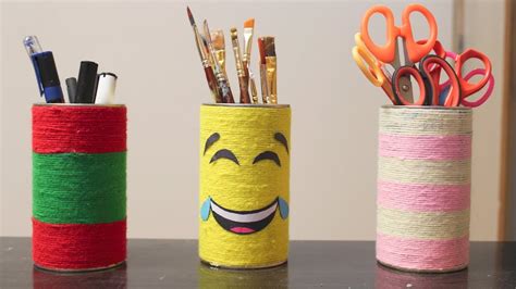 ḌIY Pen Stand Best From Waste How To Make Pen And Stationry