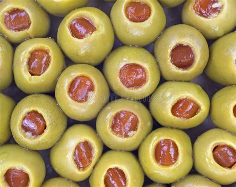 Pimento Stuffed Olives Stock Image Image Of Pitted View 24542183