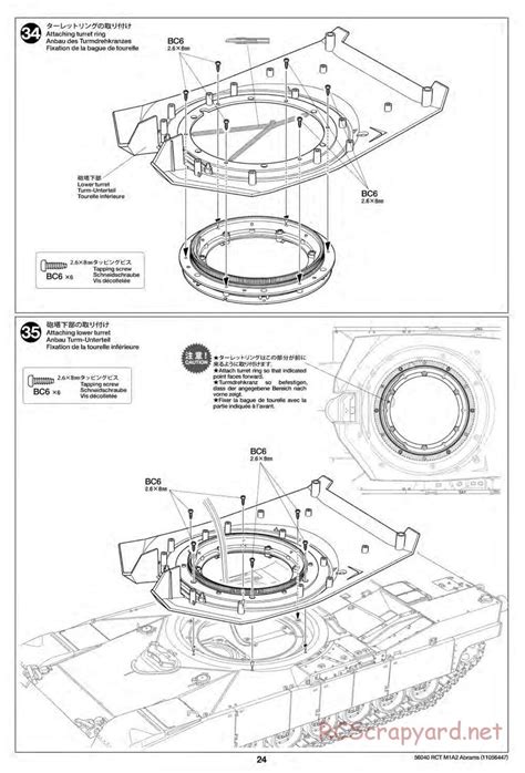 Tamiya 56040 56041 Manual U S M1A2 Abrams 1 16 Scale