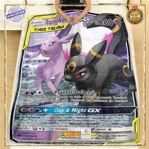 Espeon Umbreon GX Pokemon Blanket Express Your Unique Style With