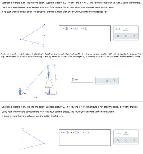 Solved Consider A Triangle ABC Like The One Below Suppose Chegg