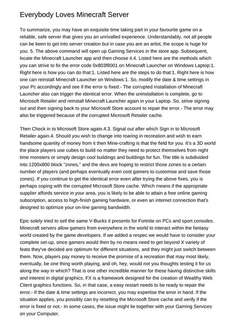 Everyone Loves Minecraft Servertqkkg.pdf.pdf | DocDroid