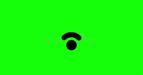Simple Wi Fi Icon Animated On White Background Loop Animation Of Wi Fi