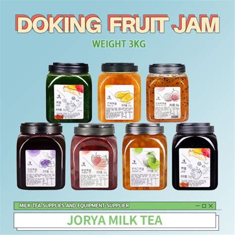 Doking Jam 3kg Fruit Jam Milk Tea Fruit Juice Jam Blueberrymango
