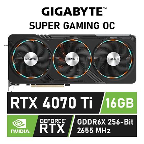 GIGABYTE GeForce RTX 4070 Ti SUPER GAMING OC 16G GV N407TSGAMING