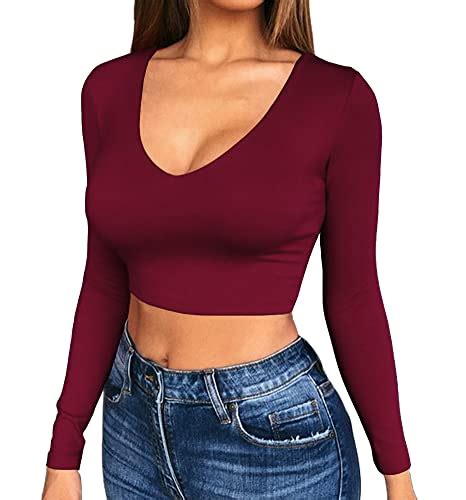 Best Burgundy Long Sleeve Crop Tops For Every Occasion